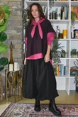 Paloma Tela Neckerchief Blouse Deep Raspberry